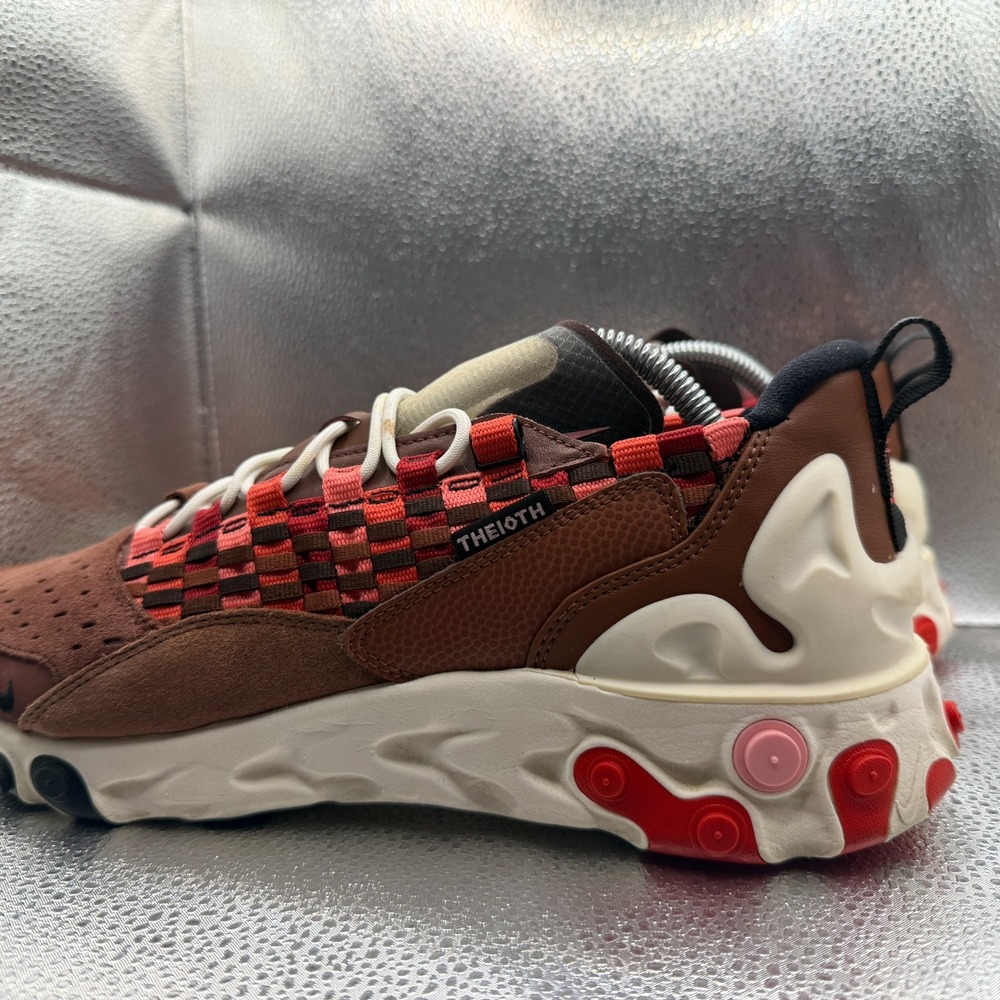 Size 10 Nike React Sertu Clay Red Mens Lace-Up Athletic Sneakers‎ AT5301-200 - Picture 7 of 10